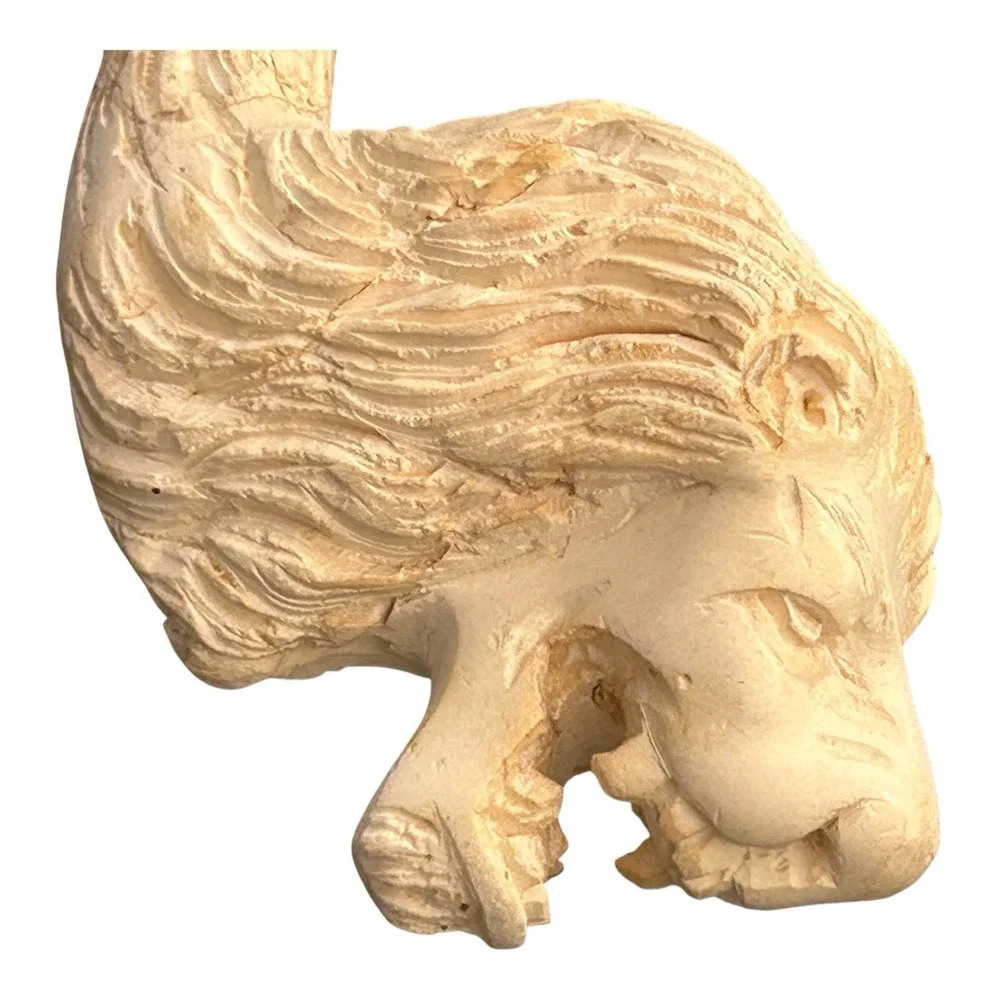 VTG Hand Carved Meerschaum Lion‎ Smoking Pipe